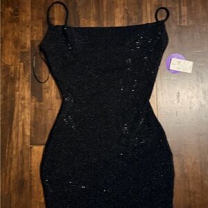 Windsor stud Black Dress
